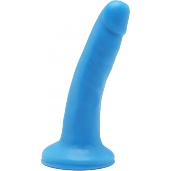 Get Real By Toyjoy DUĀLĀ BLĪVUMA PENIS AR ZILU SŪCEKUSI 15 CM