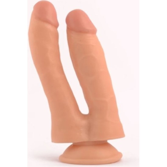 Vscnovelty REALISTIC PENIS DOUBLE PENETRATION FLESH 18.5 CM