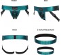 Strap-On-Me LEATHERETTE HARNESS CURIOUS - METALLIC GREEN