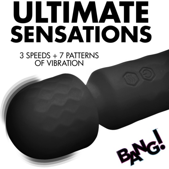 Xr - Bang! MINI RECHARGEABLE WAND MASSAGER BLACK SILICONE