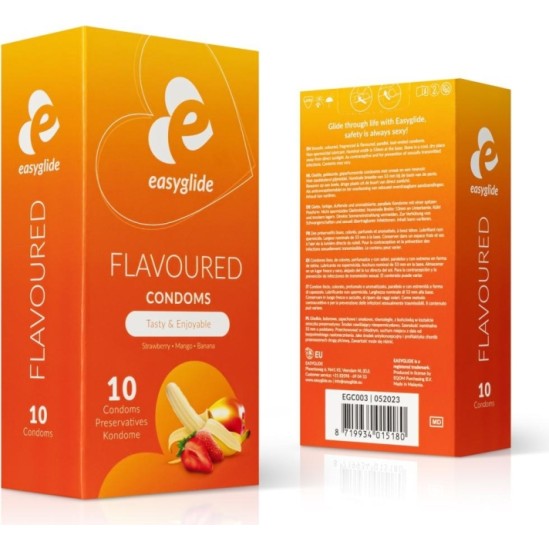 Easyglide CONDOMS FLAVORS 10 UNITS