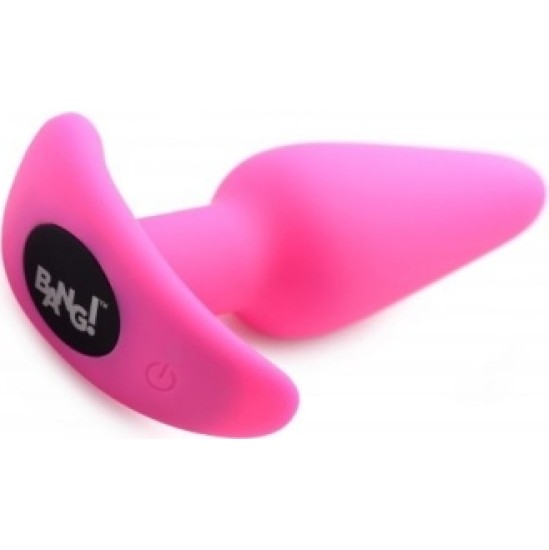 Xr - Bang! VIBRATED ANAL T-SHAPE SILICONE USB W/ PINK CONTROL