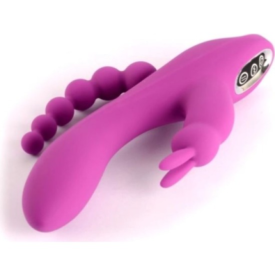 Vscnovelty TRIPLE PLEASURE PURPLE VIBRATOR