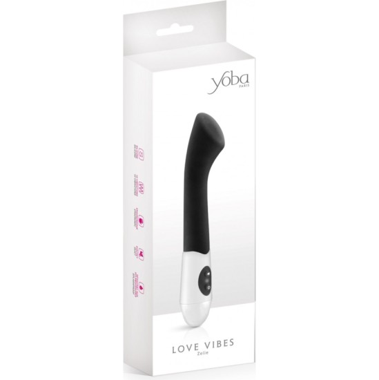 Yoba G-SPOT ZELIE MELNAIS SILIKONA VIBRATORS