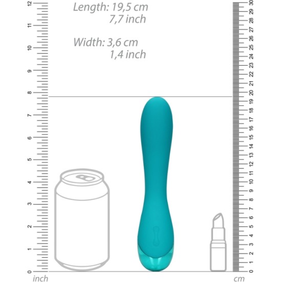 Loveline MĖLYNAS USB G-SPOT MINKŠTAS SILIKONINIS VIBRATORIUS