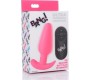 Xr - Bang! VIBRATED ANAL T-SHAPE SILICONE USB W/ PINK CONTROL