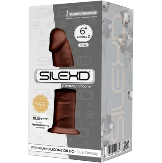 Silexd SILIKONA DILDO MODELIS 2 6 BRŪNS"