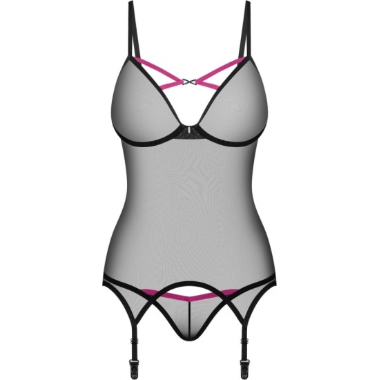 Obsessive NOVENES CORSET & THONG XS/S