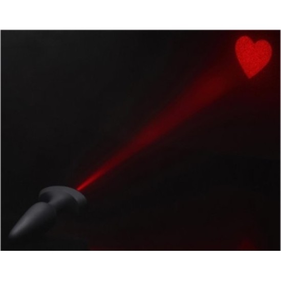 Xr - Booty Sparks SILICONE ANAL PLUG W/ LASER HEART M CONTROL