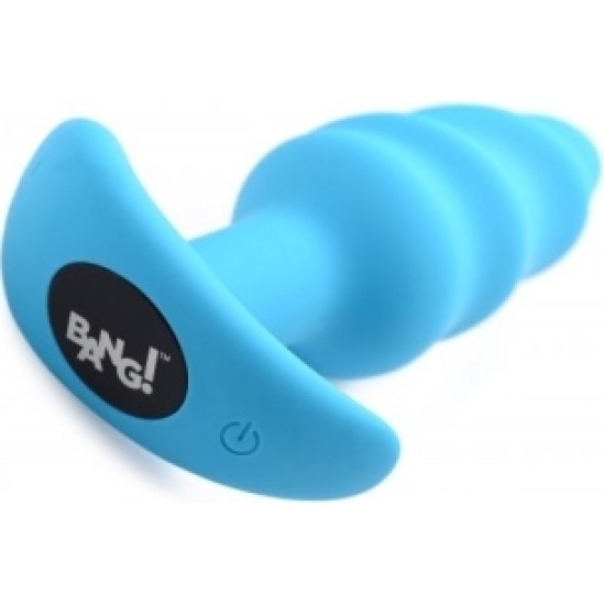 Xr - Bang! VIBRATED ANAL TORNADO SILICONE USB W/ BLUE CONTROL