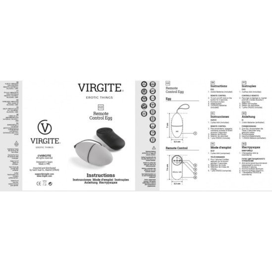 Virgite - Eggs VIBRĒJOŠĀ OLA G2 MELNA