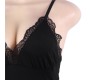 Subblime Teddies SUBBLIME - BLACK FLORAL LACE DETAIL TEDDY S/M