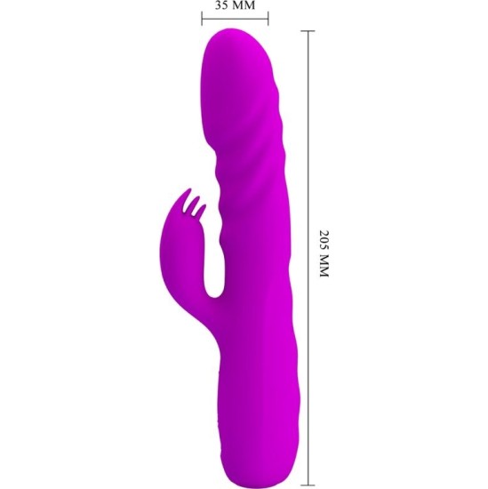 Pretty Love Flirtation PRETTY LOVE - MELANIE PURPLE RECHARGEABLE RABBIT VIBRATOR