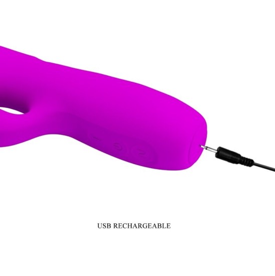 Pretty Love Flirtation PRETTY LOVE - MELANIE PURPLE RECHARGEABLE RABBIT VIBRATOR