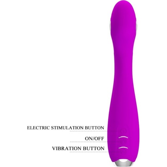 Pretty Love Flirtation PRETTY LOVE - HECTOR RECHARGEABLE ELECTROSHOCK VIBRATOR WATERPROOF PURPLE