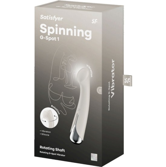 Satisfyer Vibrator APMIERINĀTĀJS - GROZĪJOŠS G-SPORT 1 ROTATORS VIBRATORS BĒŠS