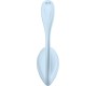 Satisfyer Partner APMIERINĀTĀJS — BEZMAKSAS LIETOTNE SMOOTH PETAL G-PUNKTA STIMULĀTORS SKY BLUE