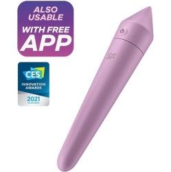 Satisfyer Ultra Power Bullet 8 vibruojanti kulka su APP alyvine