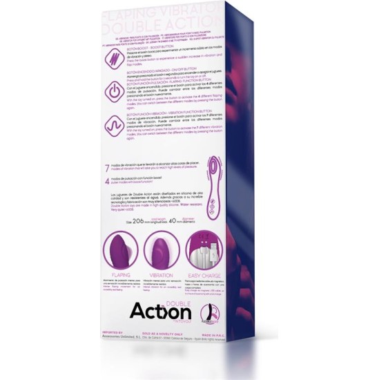 Action No. Nine G-Spot Vibrator Flap Function Magnetic USB Silicone