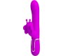 Pretty Love Flirtation PRETTY LOVE — DAUDZFUNKCIJAS ZAŠU VIBRATORS 4 IN 1 BUTTERFLY FUCHSIA