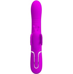 Pretty Love Flirtation PRETTY LOVE – MULTIFUNKTSIONAALNE JÄNESE VIBRAATOR 4 IN 1 BUTTERFLY FUCHSIA