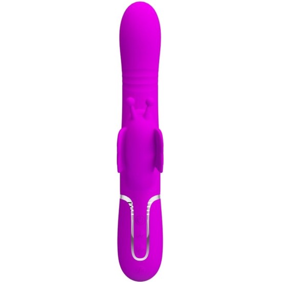 Pretty Love Flirtation PRETTY LOVE - MULTIFUNCTION RABBIT VIBRATOR 4 IN 1 BUTTERFLY FUCHSIA