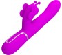 Pretty Love Flirtation PRETTY LOVE — DAUDZFUNKCIJAS ZAŠU VIBRATORS 4 IN 1 BUTTERFLY FUCHSIA