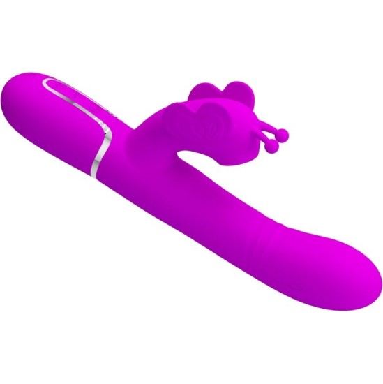 Pretty Love Flirtation PRETTY LOVE - MULTIFUNCTION RABBIT VIBRATOR 4 IN 1 BUTTERFLY FUCHSIA