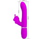 Pretty Love Flirtation PRETTY LOVE — DAUDZFUNKCIJAS ZAŠU VIBRATORS 4 IN 1 BUTTERFLY FUCHSIA