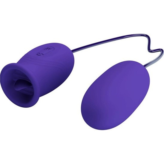 Prettylove Daisy Youth Egg Vibrators un laizīšanas mēle