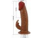 Pretty Love MARION UZZIŅAS UNIVERSĀLĀS BIRKSES AR VIBRĀCIJAS DILDO 19 CM BRŪNAS