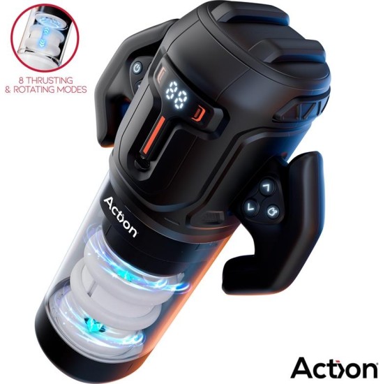 Action Zyon Advance Automatic Thrusting and Rotating Masturbator