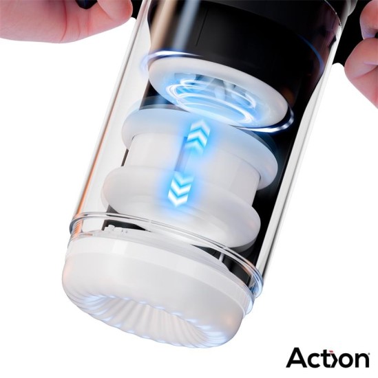 Action Zyon Advance Automatic Thrusting and Rotating Masturbator