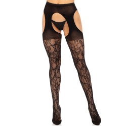 Leg Avenue Hosiery LEG AVENUE - NĖRINĖS KOJINĖS JUODOS