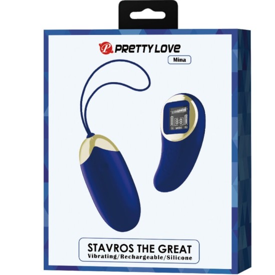 Pretty Love Led PRETTY LOVE - MINA VIBRATING EGG NUOTOLINIO KONTROLĖ MĖLYNA