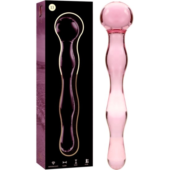Nebula Series By Ibiza MODEL 13 DILDO BOROSILICATE GLASS 18 X 3.5 CM PINK