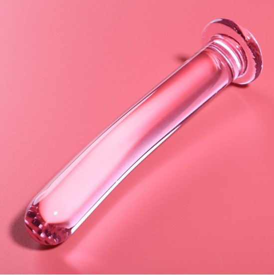 Nebula Series By Ibiza MODEL 8 DILDO BOROSILICATE GLASS 14.5 X 2 CM PINK