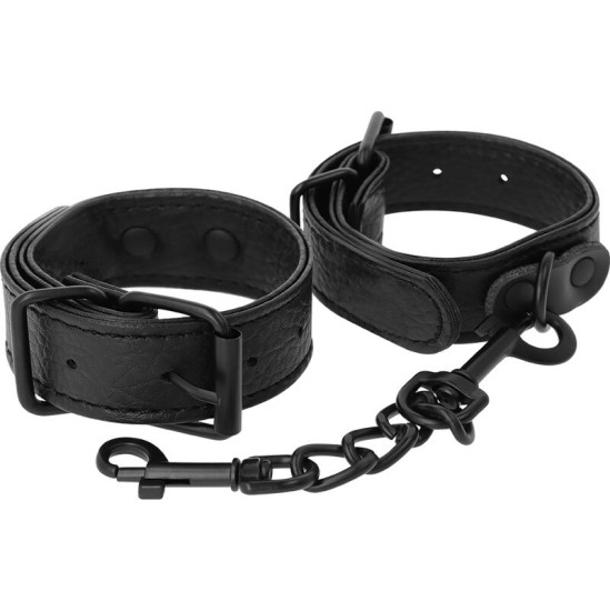 Darkness Bondage DARKNESS - WIDE THIN TEXTURED HANDCUFFS