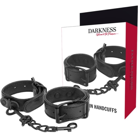 Darkness Bondage DARKNESS - WIDE THIN TEXTURED HANDCUFFS