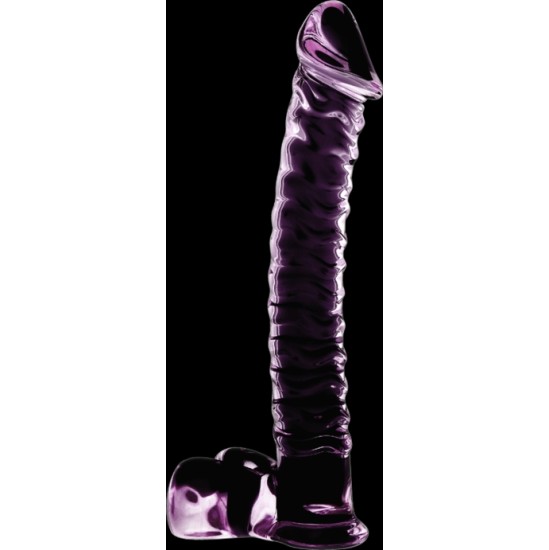 Nebula Series By Ibiza MODELIS 23 DILDO BOROSILIKATINIS STIKLAS 21,5 X 4 CM RAUŽAS