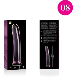 Nebula Series By Ibiza MODEL 8 DILDO BOROSILICATE GLASS 14.5 X 2 CM PINK