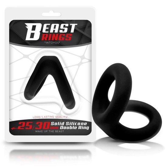 Beast Rings Solid Silicone Double Penis Ring 2.5 / 3 cm