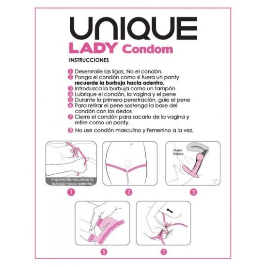 Uniq Lady Female Condoms No Latex 3 pcs