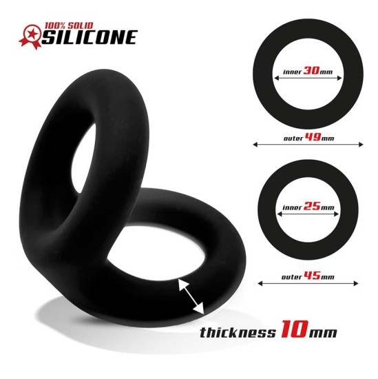 Beast Rings Solid Silicone Double Penis Ring 2.5 / 3 cm