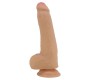 Prettylove Slenkanti oda Realistiška dildo su sėklidėmis 23,3 cm