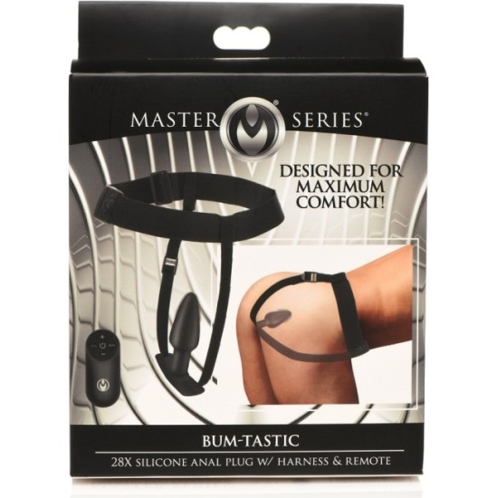 Xr - Masterseries VIBRATOR PLUG W/ SILICONE CONTROL AND W/ HARNESS