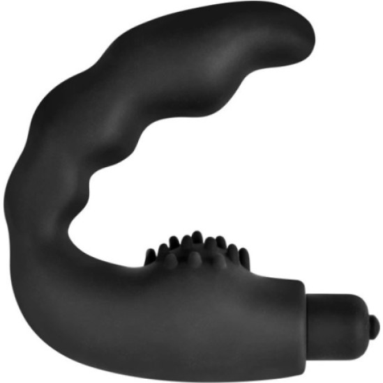 Vscnovelty PERFECT BLACK SILICONE PROSTATIC VIBRATOR