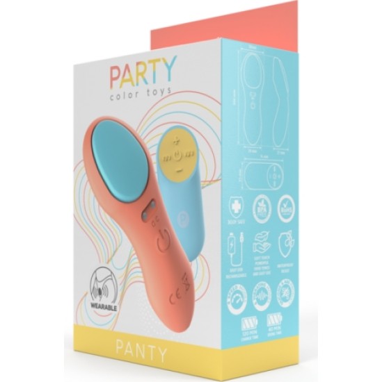 Party Color Toys CORAL USB JUHTIMISEGA PUKKUDE VIBRAATOR