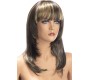 World Wigs KATES GARA BRUNETE PARŪĶA AR BLONDU IZCEĻU