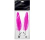 Sweet Caress ADJUSTABLE CLAMPS W/ FUCHSIA FEATHER